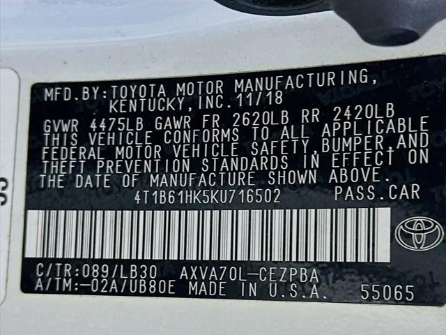 2019 Toyota Camry XSE
