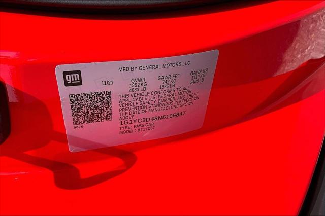 2022 Chevrolet Corvette Stingray RWD Coupe 3LT