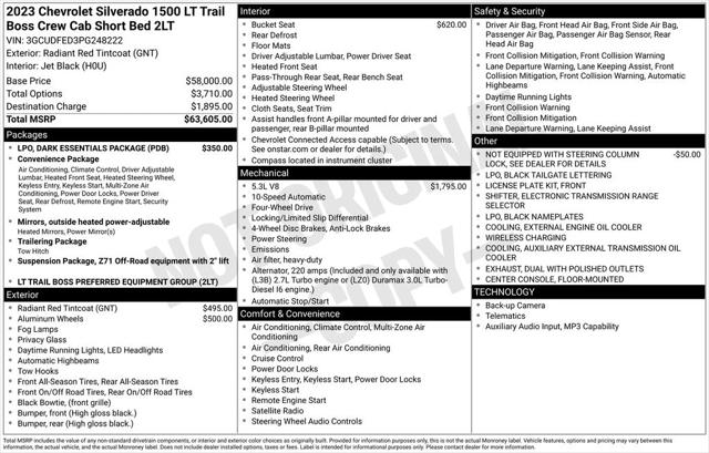2023 Chevrolet Silverado 1500 4WD Crew Cab Short Bed LT Trail Boss