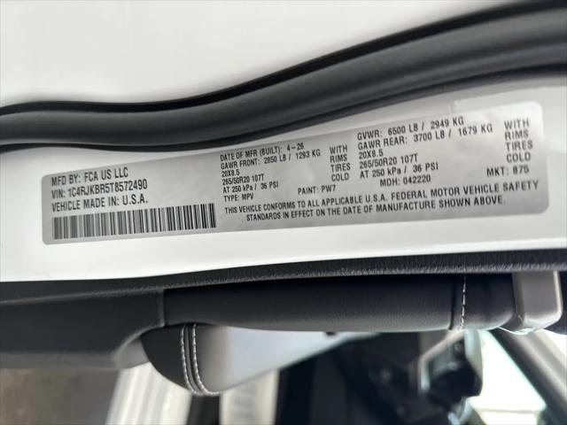 2026 Jeep Grand Cherokee L Limited Reserve