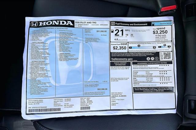 2026 Honda Pilot Touring