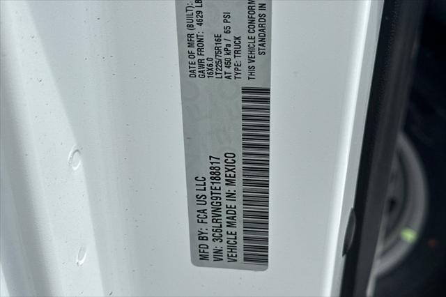 2026 Ram ProMaster Cargo Van Tradesman Low Roof 118" WB w/Pass Seat