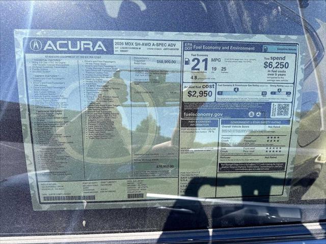 2026 Acura MDX A-SPEC Advance Package