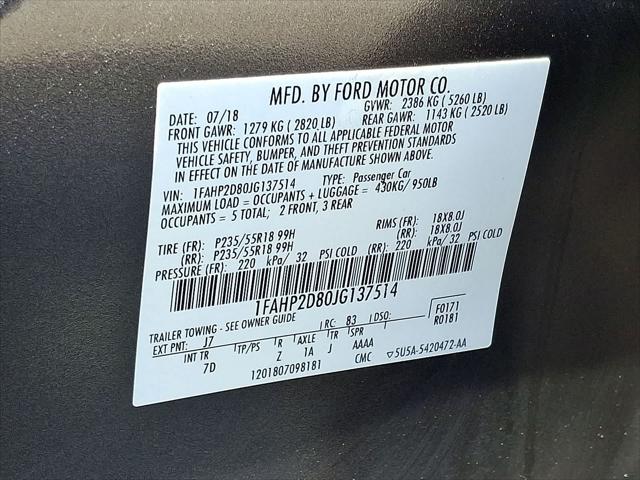 2018 Ford Taurus SE