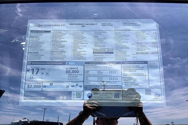 2026 Chevrolet Silverado 1500 4WD Crew Cab Standard Bed LT