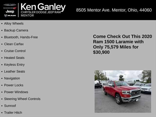 2020 Ram 1500 Laramie Crew Cab 4x4 5'7" Box