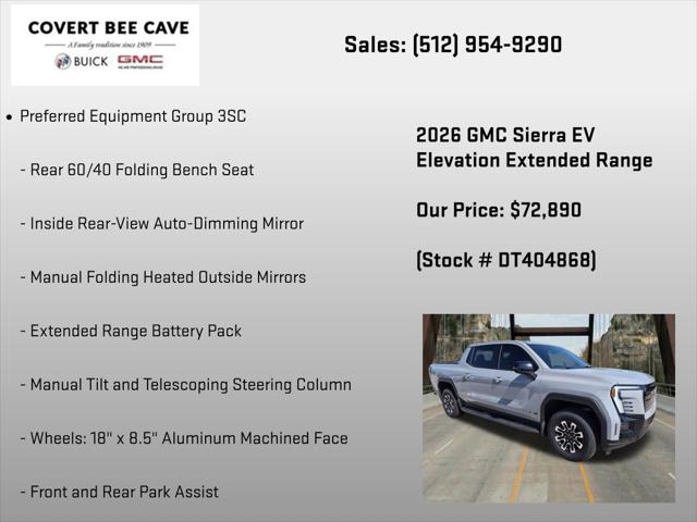 2026 GMC Sierra Extended Range Elevation