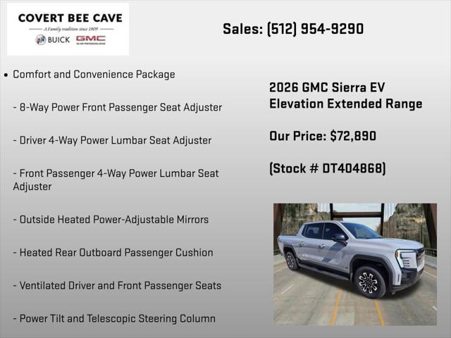2026 GMC Sierra Extended Range Elevation