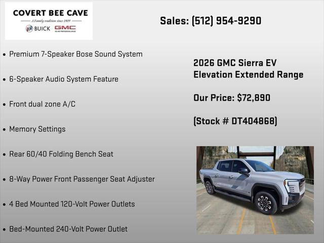 2026 GMC Sierra Extended Range Elevation