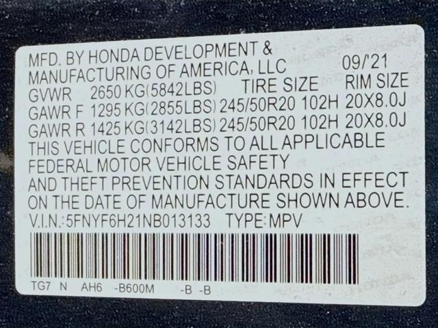 2022 Honda Pilot AWD Special Edition