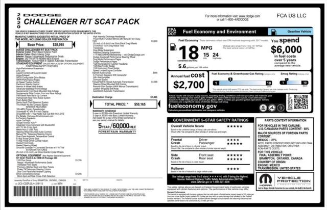 2020 Dodge Challenger R/T Scat Pack