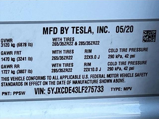 2020 Tesla Model X Performance Dual Motor All-Wheel Drive
