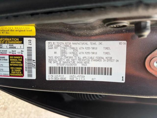 2016 Toyota Tundra SR5 5.7L V8