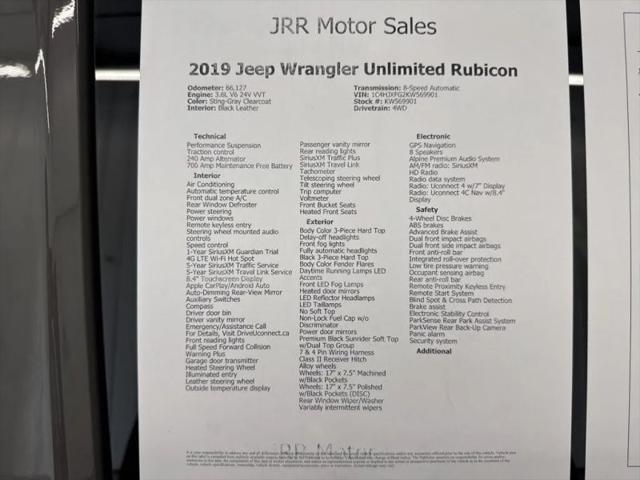 2019 Jeep Wrangler Unlimited Rubicon