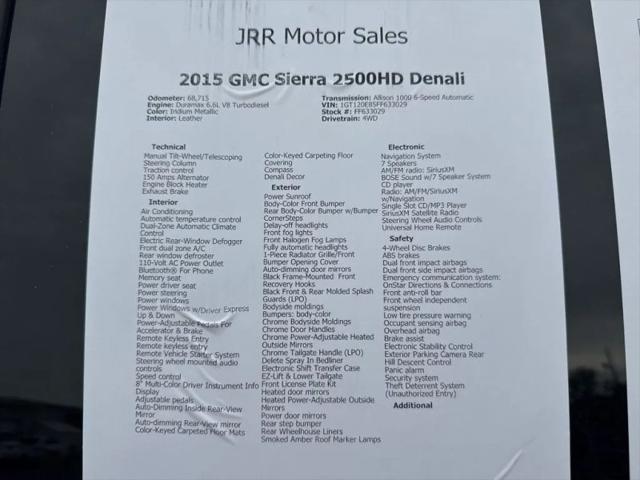 2015 GMC Sierra 2500HD Denali