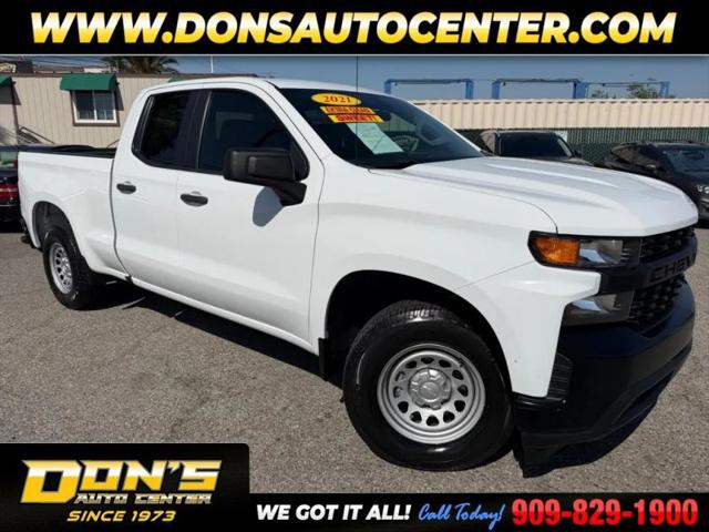 2021 Chevrolet Silverado 1500 2WD Double Cab Standard Bed WT for sale in Fontana, CA
