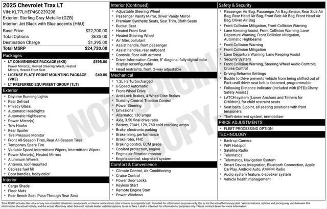 2025 Chevrolet Trax FWD LT