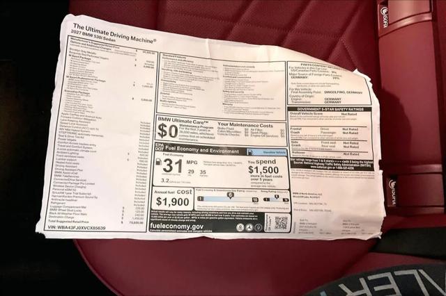 2027 BMW 5 Series 530i
