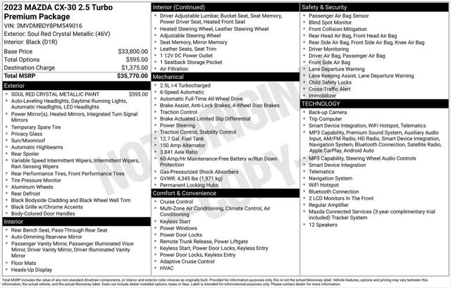 2023 Mazda CX-30 2.5 Turbo Premium