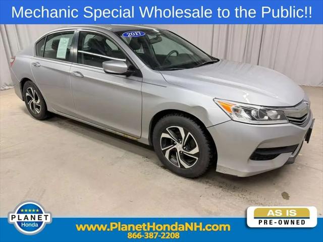 2017 Honda Accord LX for sale in Tilton, NH
