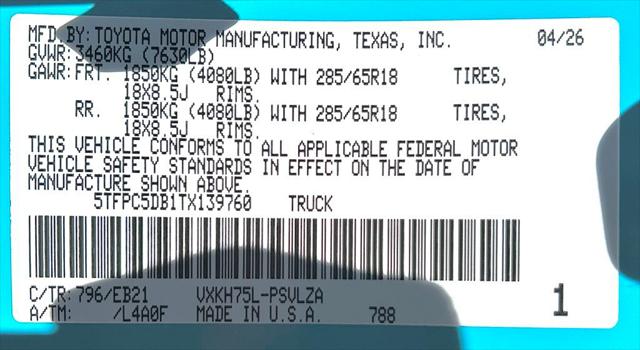 2026 Toyota Tundra TRD Pro Hybrid CrewMax 5.5' Bed