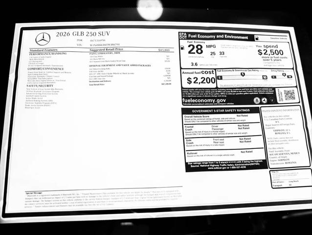 2026 Mercedes-Benz GLB GLB 250