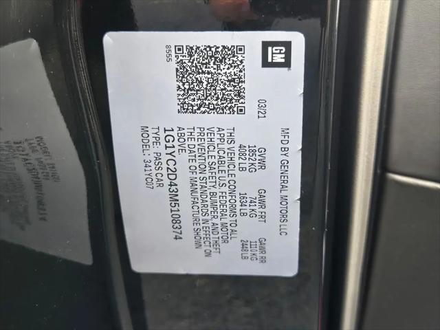2021 Chevrolet Corvette Stingray RWD Coupe 3LT