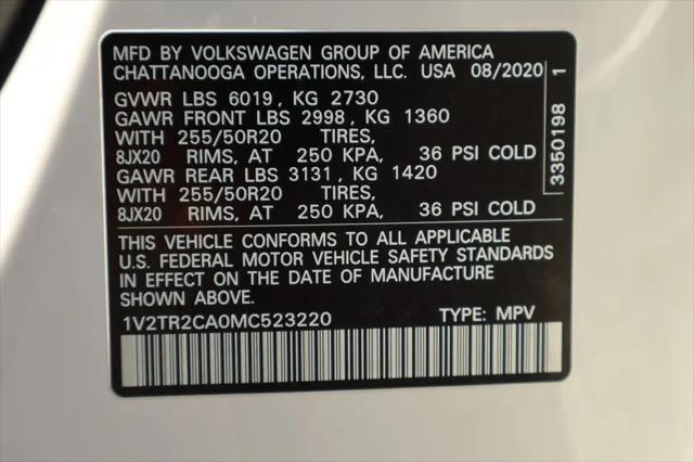 2021 Volkswagen Atlas 3.6L V6 SEL Premium