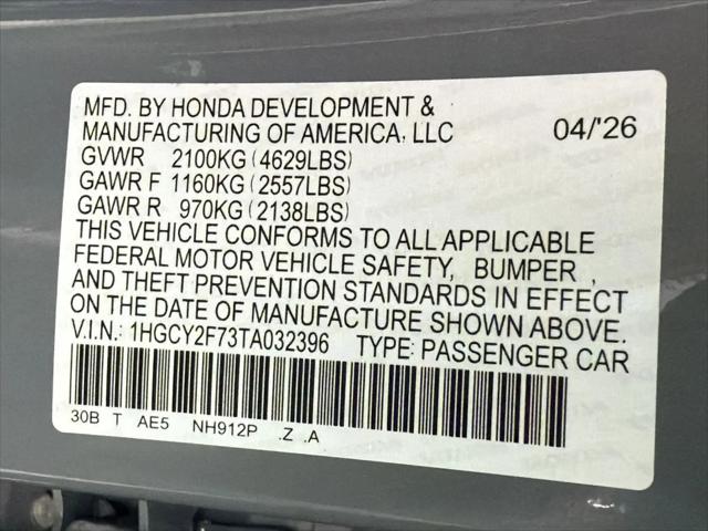 2026 Honda Accord Sedan Sport-L