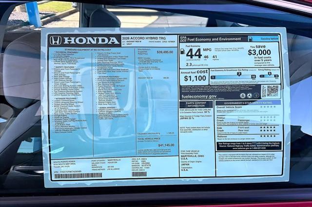 2026 Honda Accord Sedan Touring