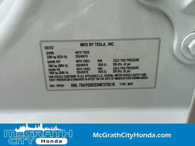 2022 Tesla Model Y Long Range Dual Motor All-Wheel Drive