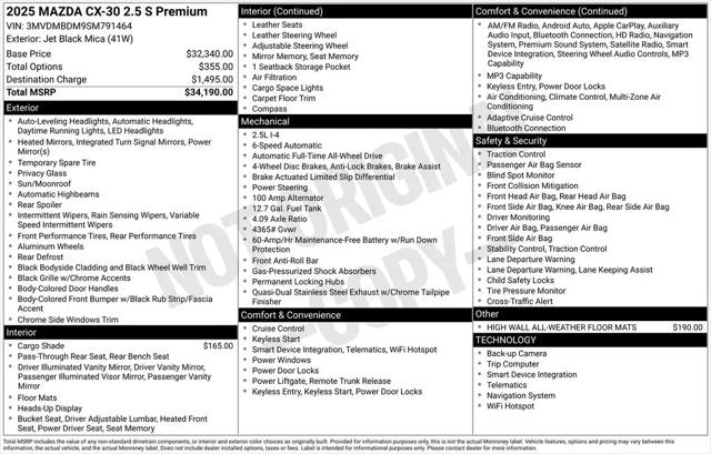2025 Mazda CX-30 2.5 S Premium Package