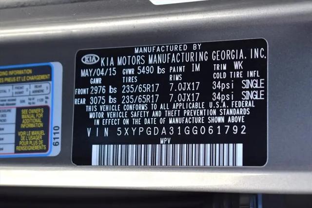 2016 Kia Sorento 2.4L LX