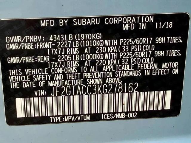 2019 Subaru Crosstrek 2.0i Premium