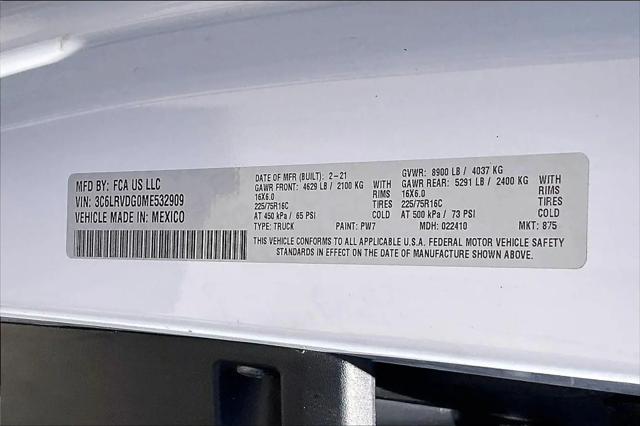 2021 Ram ProMaster 2500 Cargo Van High Roof 159" WB