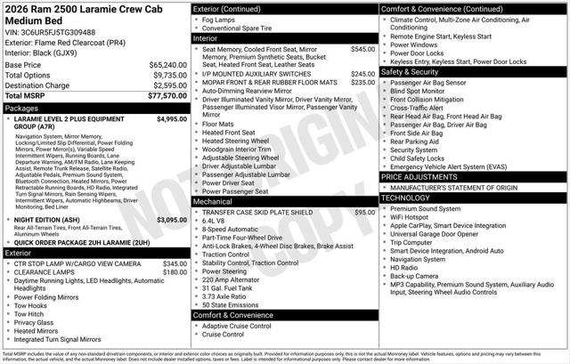 2026 Ram 2500 Laramie Crew Cab 4x4 64 Box