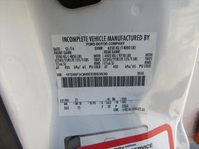 2014 Ford F-350 XL 4x2 2dr Regular Cab 165 in. WB DRW Chassis