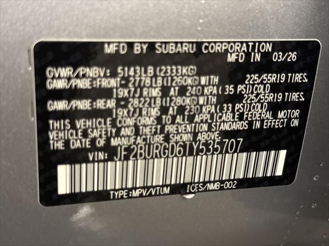 2026 Subaru Outback Limited XT