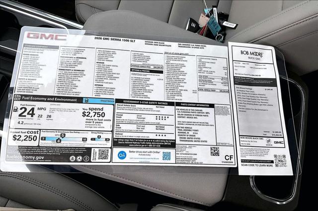 2026 GMC Sierra 1500 Crew Cab, Short Bed, SLT, 4WD