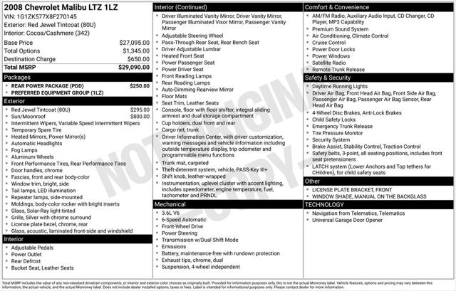 2008 Chevrolet Malibu LTZ