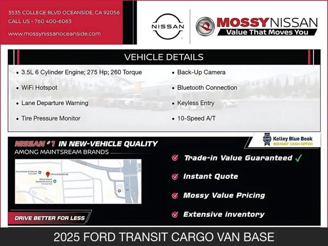 2025 Ford Transit Cargo Van T-250