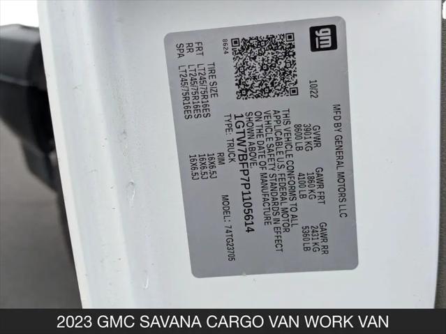 2023 GMC Savana Cargo RWD 2500 Extended Wheelbase Work Van