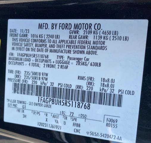 2024 Ford Mustang EcoBoost Premium Convertible