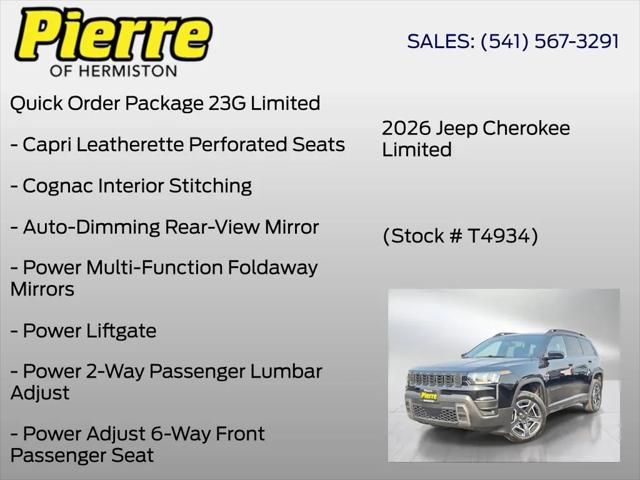 2026 Jeep Cherokee Limited 4x4