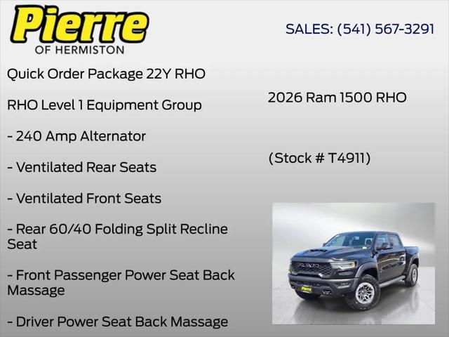 2026 Ram 1500 RHO Crew Cab 4x4 57 Box