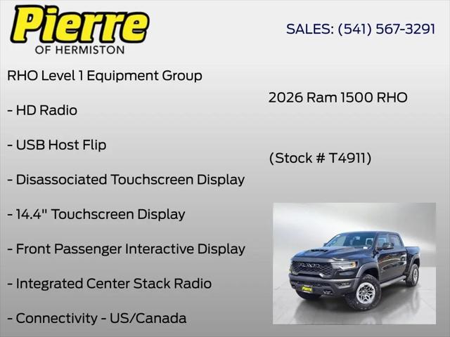 2026 Ram 1500 RHO Crew Cab 4x4 57 Box