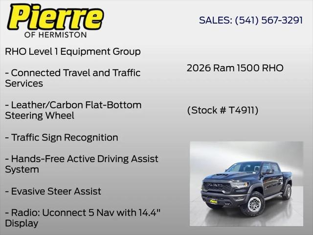 2026 Ram 1500 RHO Crew Cab 4x4 57 Box
