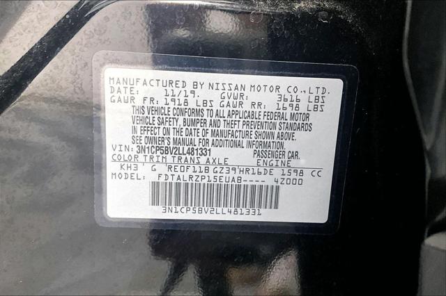 Used 2020 Nissan Kicks S Xtronic CVT For Sale in Millington, TN