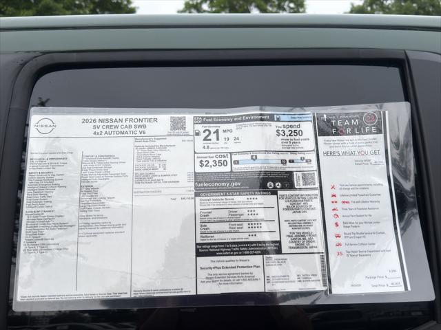 2026 Nissan Frontier Crew Cab SV 4x2