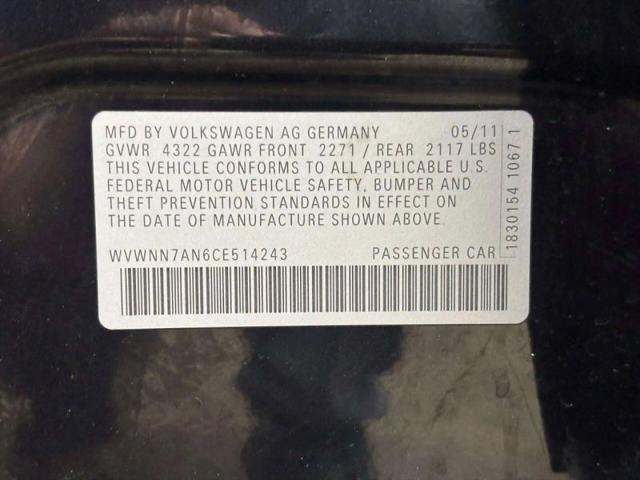 2012 Volkswagen CC Sport
